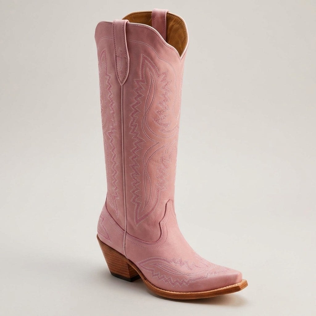 Womens Leather Cowgirl Boots
