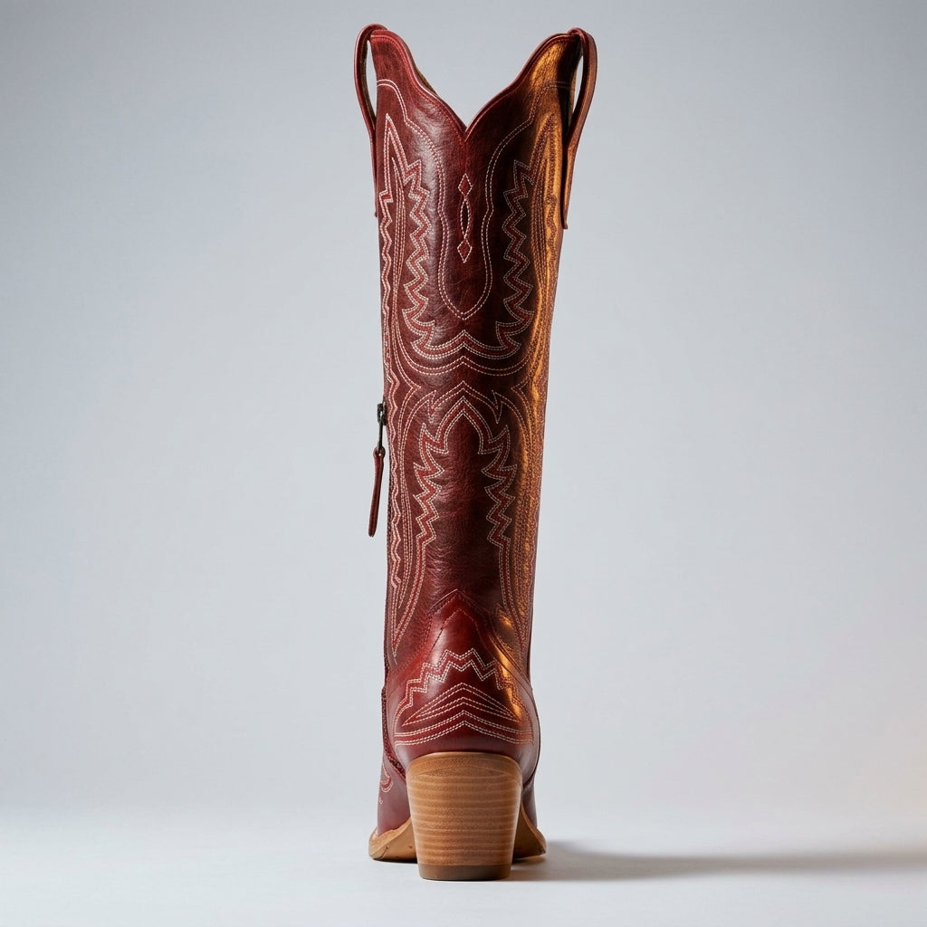 Womens Leather Cowgirl Boots