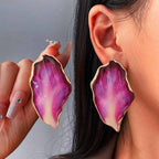 Petal Drop Statement Earrings