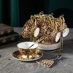Luxury Leopard Tea Cup Set