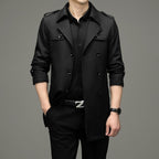 Legacy Double-Breasted Mens Trench Coat