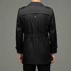 Legacy Double-Breasted Mens Trench Coat