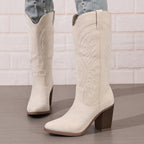 Women’s Retro Suede Cowgirl Boots