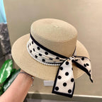 Polka Dot Pearl Sunhat