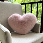 Fluffy Heart Plush Pillow