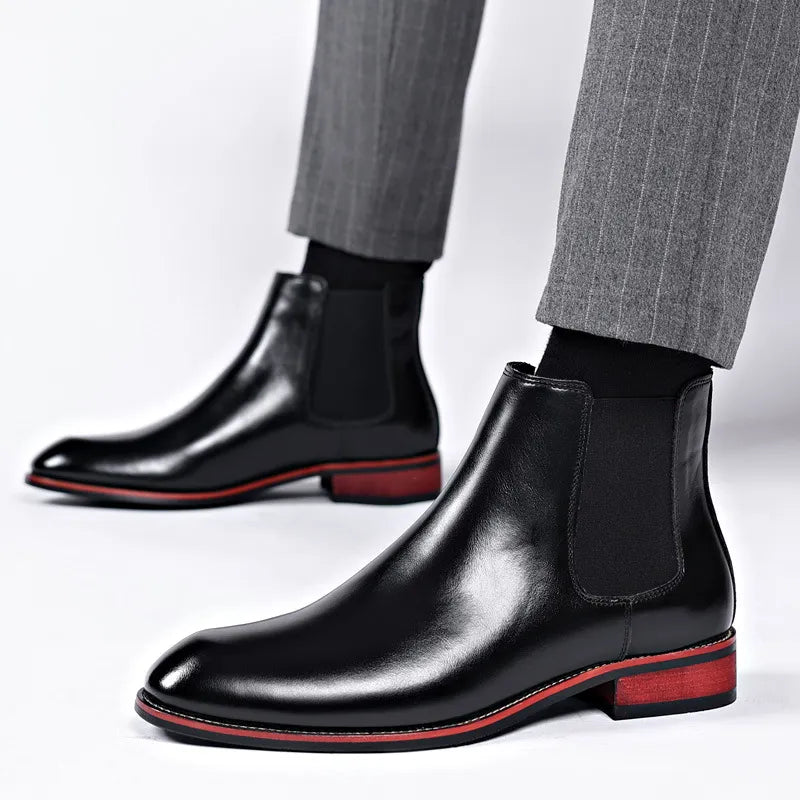 Lorenzo Genuine Leather Chelsea Boots