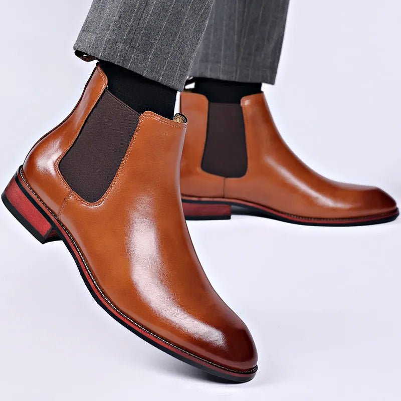 Lorenzo Genuine Leather Chelsea Boots