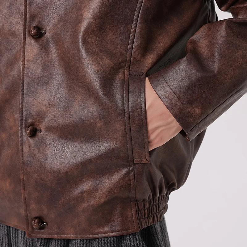 Kyoto Mens Leather Jacket