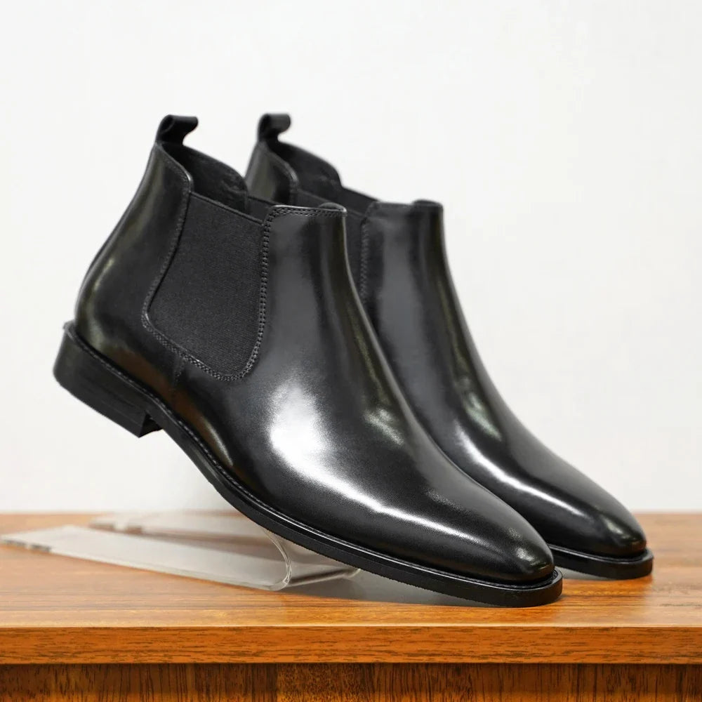 Leandro Genuine Leather Chelsea Boots