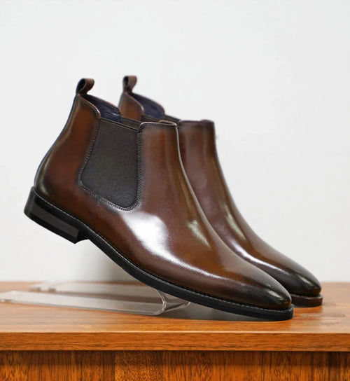 Leandro Genuine Leather Chelsea Boots
