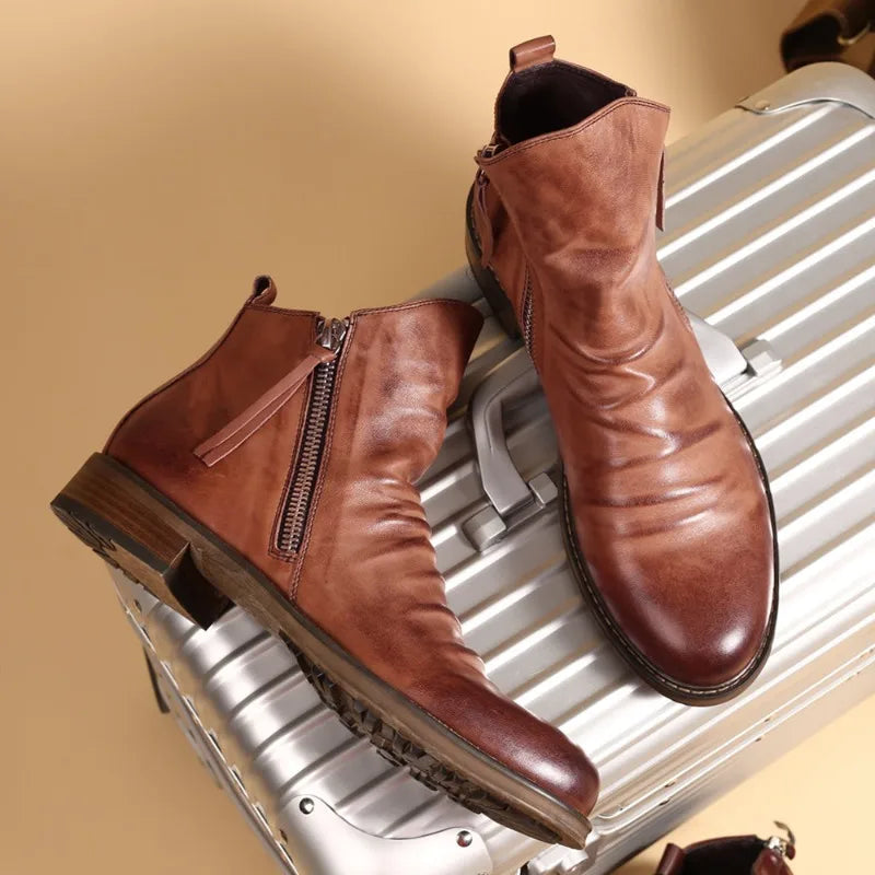 Bernardo Leather Chelsea Boots