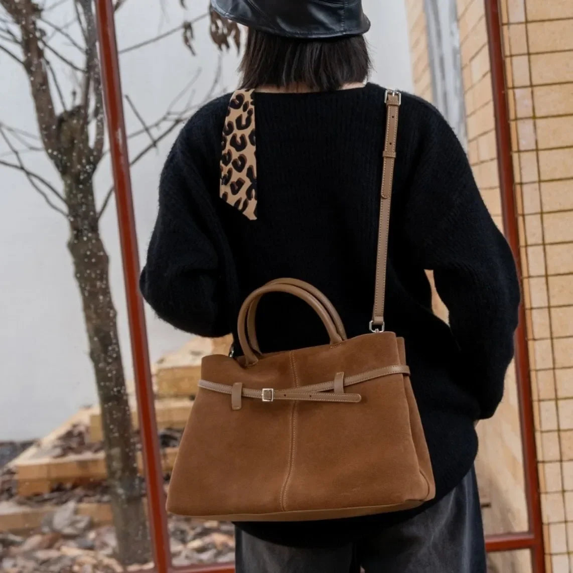 Selena Suede Tote Bag