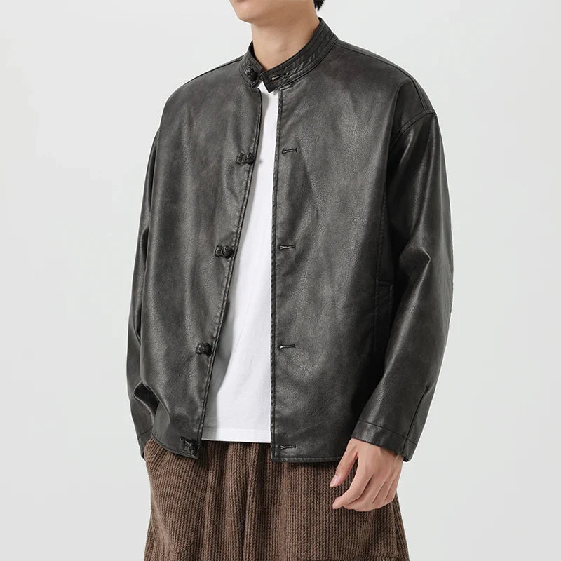 Kyoto Mens Leather Jacket