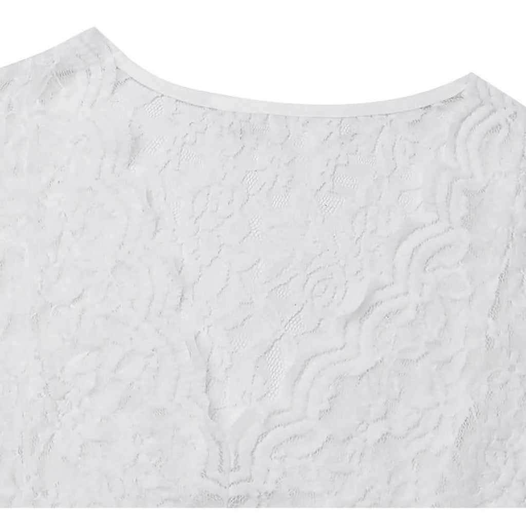 Women's Lace V Neck Top | Ruthven_6
