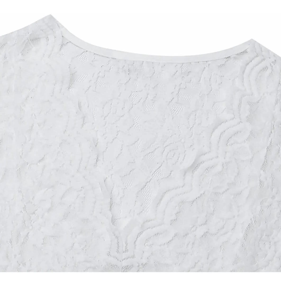 Women's Lace V Neck Top | Ruthven_6