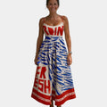 Women's Printed Spaghetti Strap Midi Dress | Hambleton_1