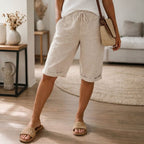 Women's Drawstring Bermuda Shorts | Camellia_1