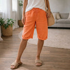 Women's Drawstring Bermuda Shorts | Camellia_5