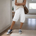 Women's Drawstring Bermuda Shorts | Camellia_7
