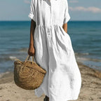 Women's Cotton Maxi Shirt Dress | Alderley_1