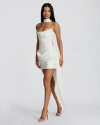 Women's Satin Corset Mini Dress | Emmeline_10