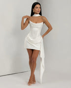 Women's Satin Corset Mini Dress | Emmeline_11