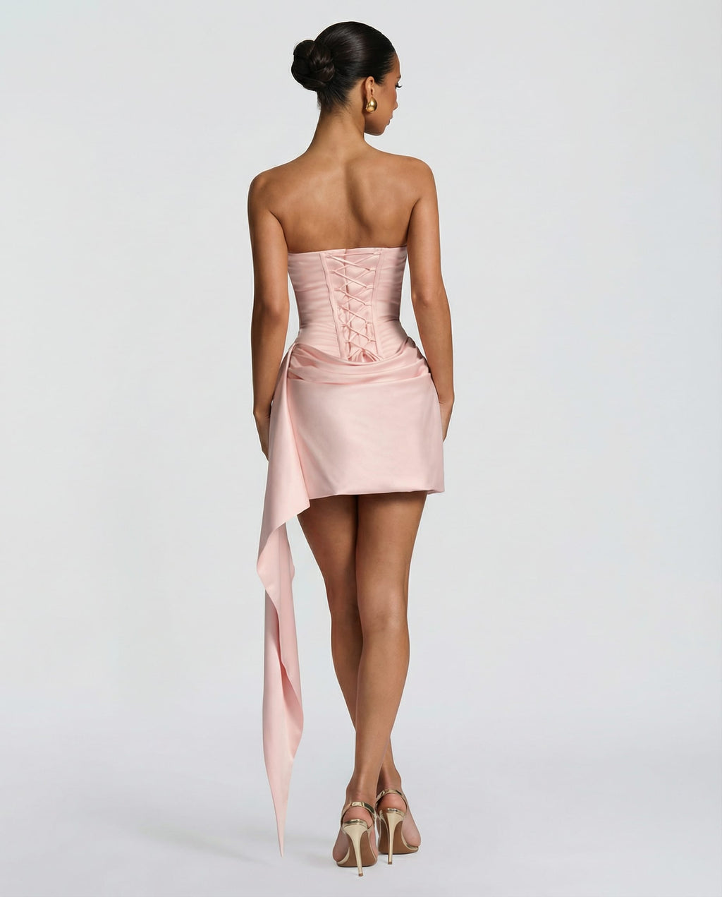 Women's Satin Corset Mini Dress | Emmeline_13