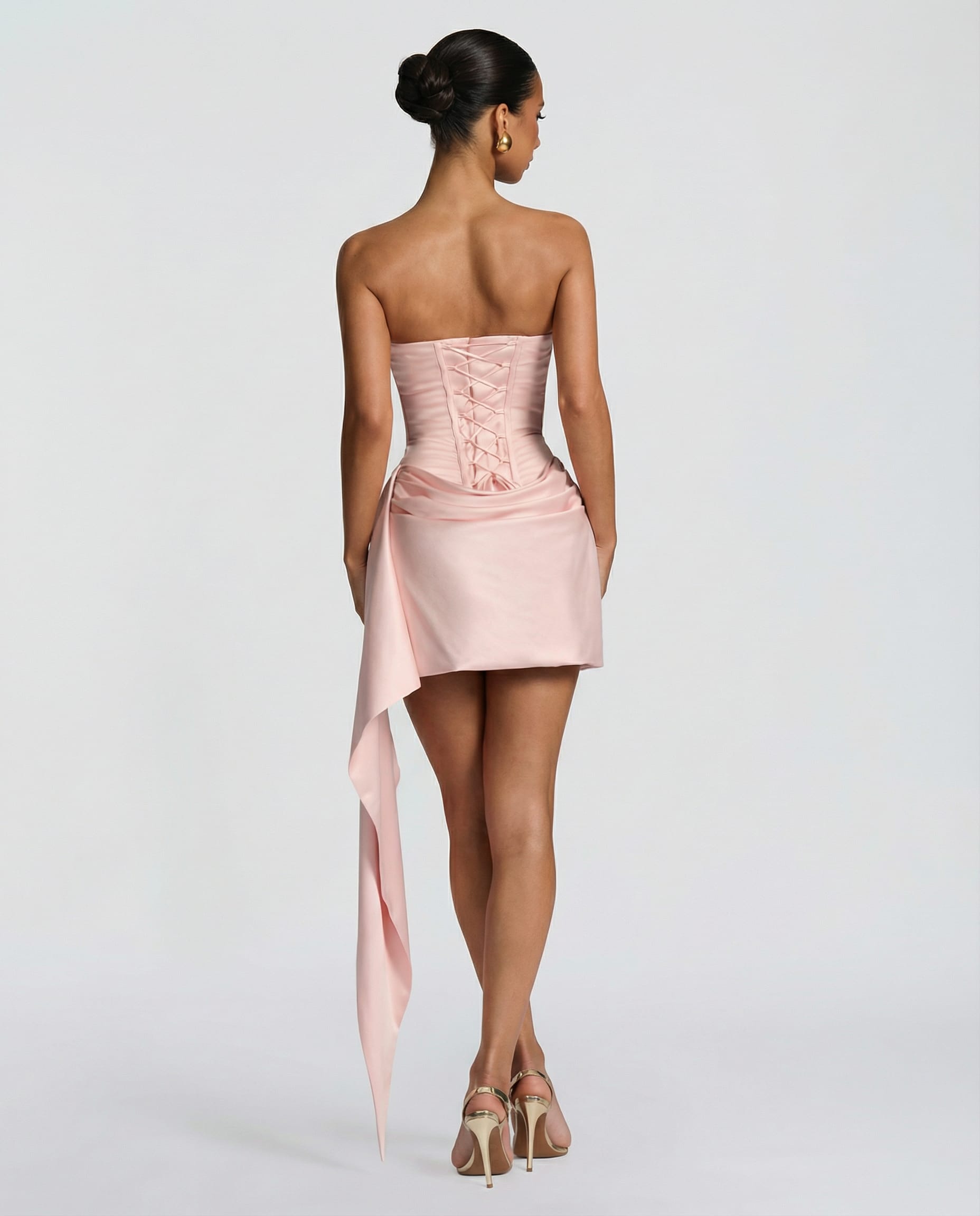 Women's Satin Corset Mini Dress | Emmeline_13