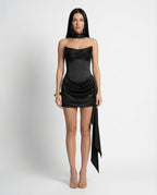Women's Satin Corset Mini Dress | Emmeline_3