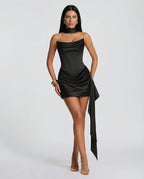 Women's Satin Corset Mini Dress | Emmeline_5