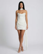 Women's Satin Corset Mini Dress | Emmeline_8