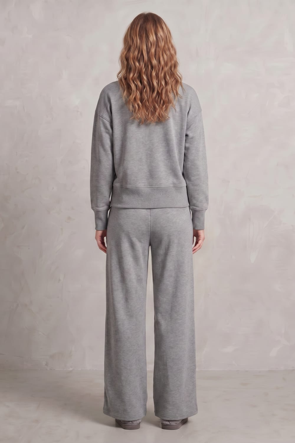 Women's V-Neck Wide Leg Lounge Set | Willoughby_4