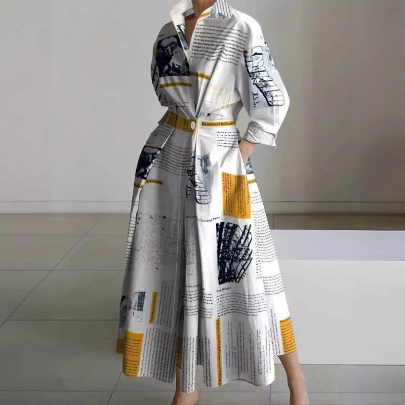 Women's Long Sleeve Wrap Maxi Dress | Glenmara_1