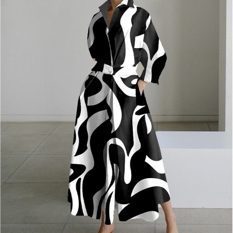 Women's Long Sleeve Wrap Maxi Dress | Glenmara_10