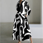 Women's Long Sleeve Wrap Maxi Dress | Glenmara_10