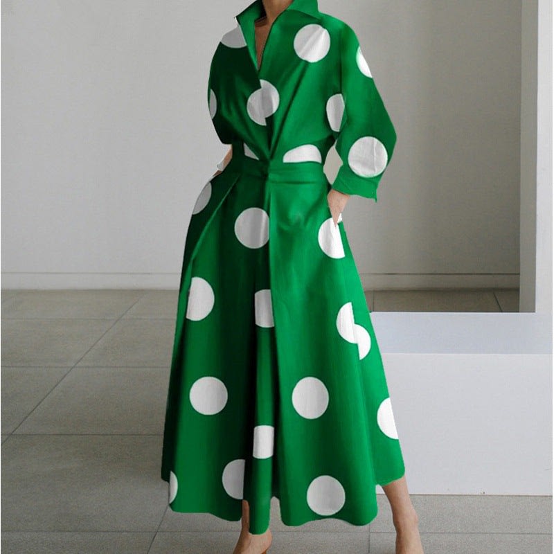 Women's Long Sleeve Wrap Maxi Dress | Glenmara_11