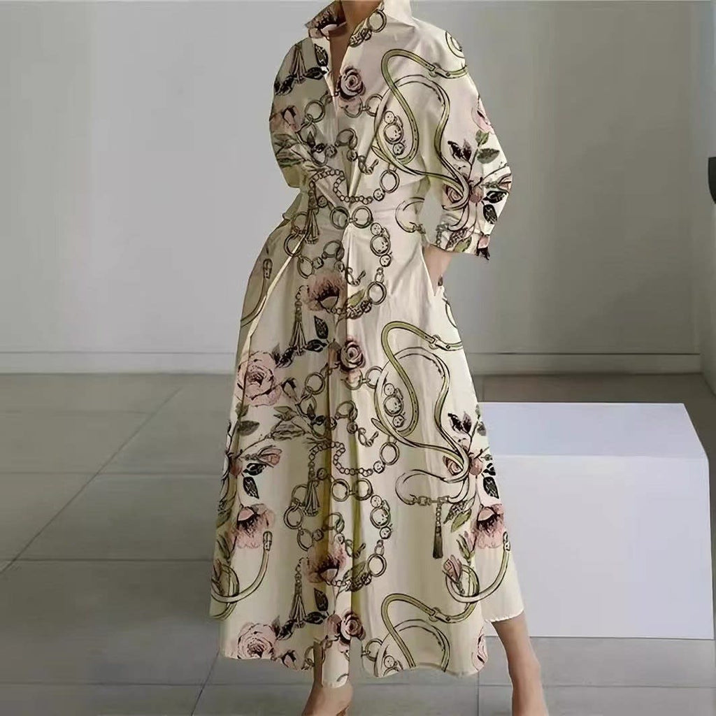 Women's Long Sleeve Wrap Maxi Dress | Glenmara_13