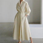 Women's Long Sleeve Wrap Maxi Dress | Glenmara_15