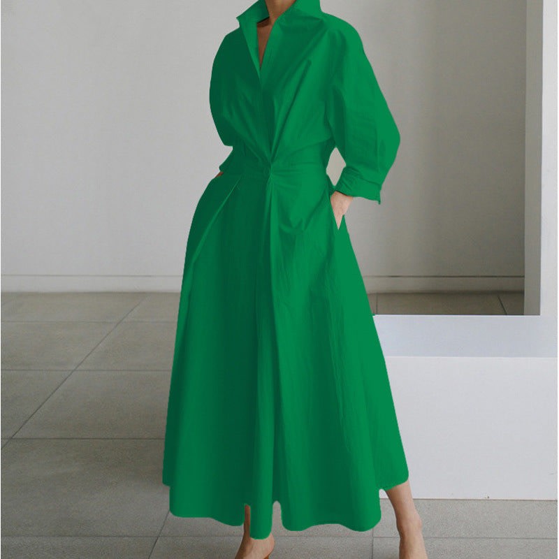 Women's Long Sleeve Wrap Maxi Dress | Glenmara_3