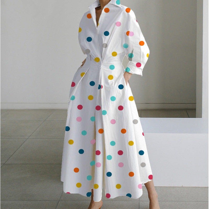 Women's Long Sleeve Wrap Maxi Dress | Glenmara_4