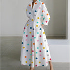 Women's Long Sleeve Wrap Maxi Dress | Glenmara_4