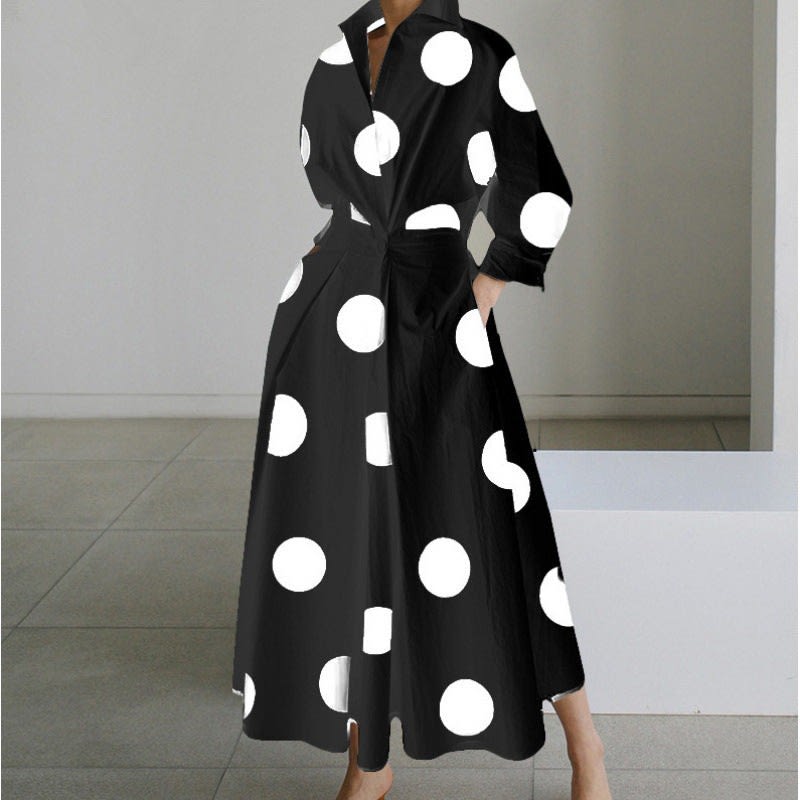 Women's Long Sleeve Wrap Maxi Dress | Glenmara_5