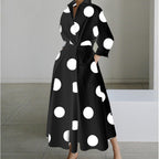 Women's Long Sleeve Wrap Maxi Dress | Glenmara_5