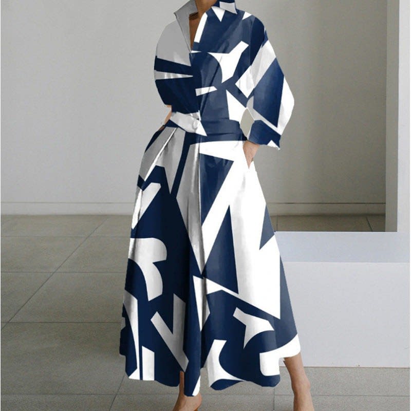 Women's Long Sleeve Wrap Maxi Dress | Glenmara_7