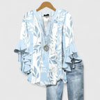 Women's Floral Ruffle Sleeve Blouse | Primrose_7