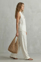 Women's Halter Neck Wide Leg Pant Set | Arundale_3
