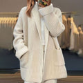 Women's Oversized Ribbed Knit Cardigan | Pomona_1