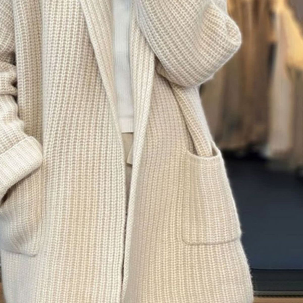 Women's Oversized Ribbed Knit Cardigan | Pomona_3