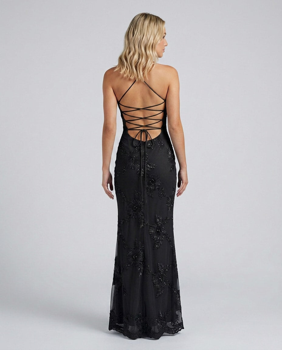 Women's Floral Embroidered Maxi Dress | Jacquetta_8