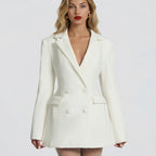 Women's Double Breasted Blazer Mini Dress | Dulcie_1